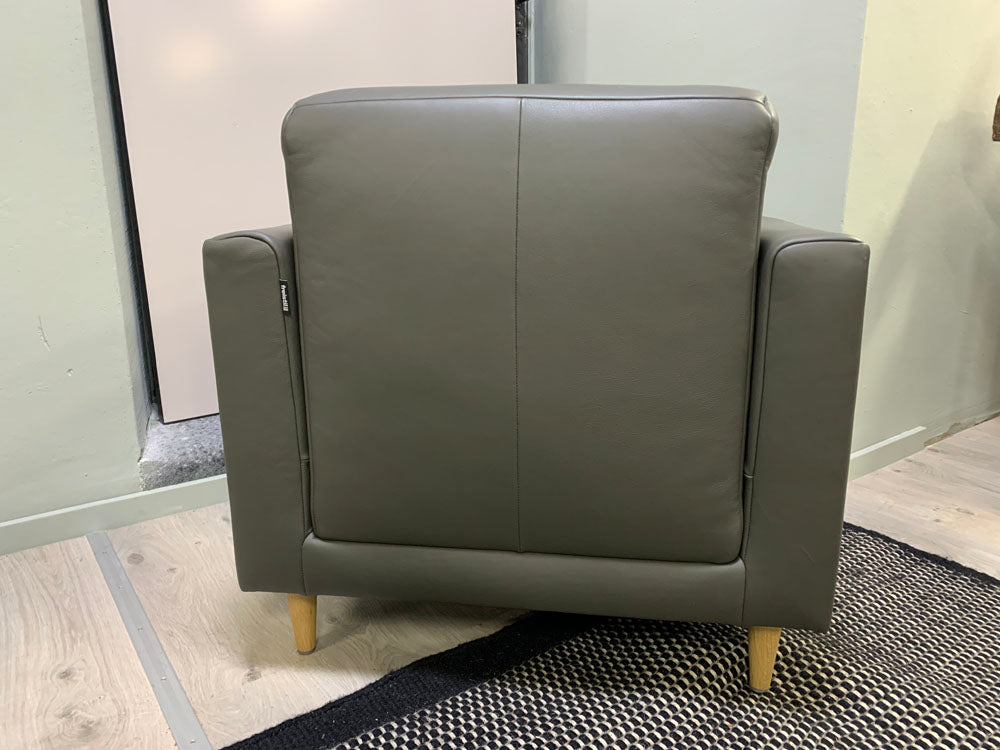 Freistil - Sessel - fs 141 - Leder grau - sofort verfügbar