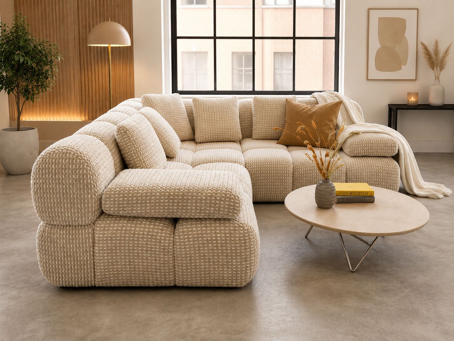 Pro Seda - Sofa - Ava - Stoff beige