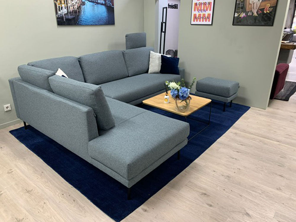 freistil - Sofa - freistil 170 - Stoff blau - Sofort Verfügbares Ausstellungsstück