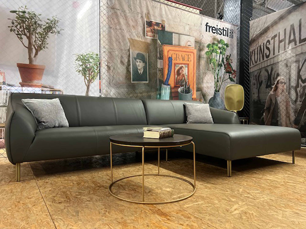 freistil - Sofa - freistil 132 - Leder grau - konfigurierbar