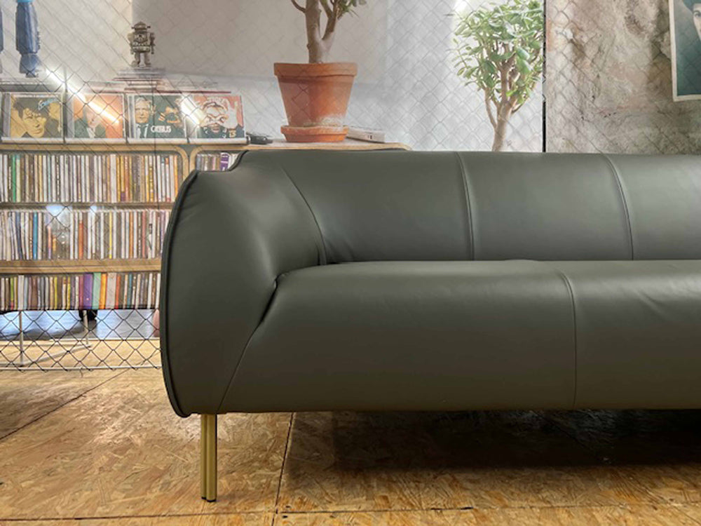 freistil - Sofa - freistil 132 - Leder grau - konfigurierbar