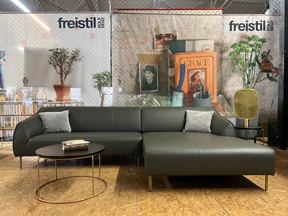 freistil - Sofa - freistil 132 - Leder grau - konfigurierbar