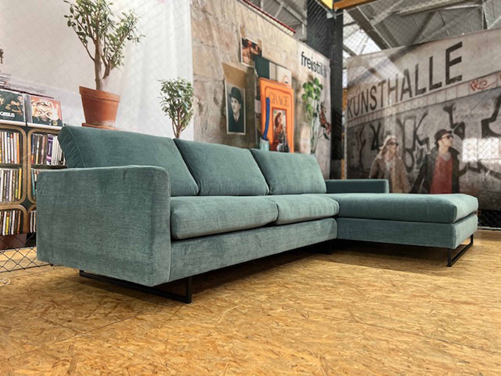 freistil - Sofa - freistil 134 - Stoff blau - sofort verfügbar