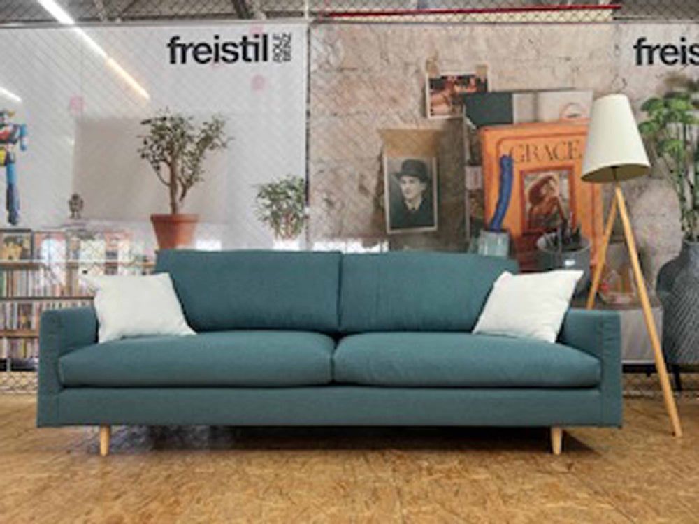freistil - Sofa - freistil 134 - Stoff blau - konfigurierbar