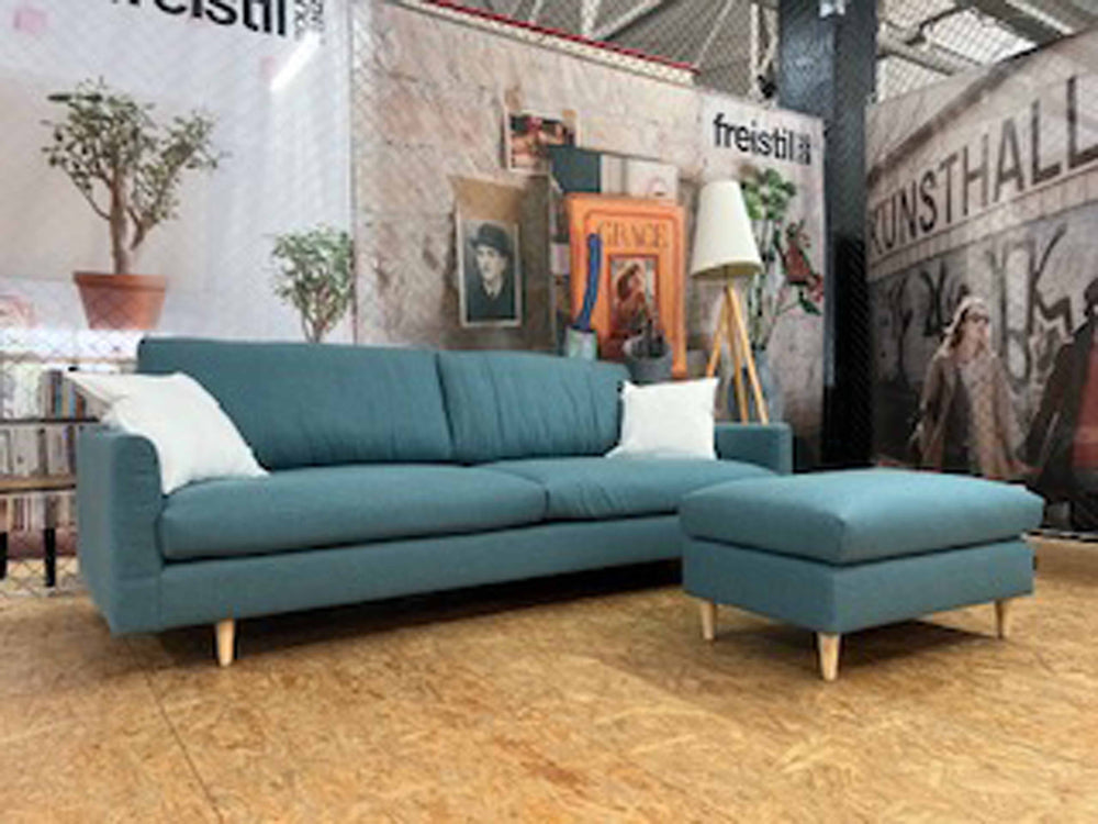 freistil - Sofa - freistil 134 - Stoff blau - konfigurierbar