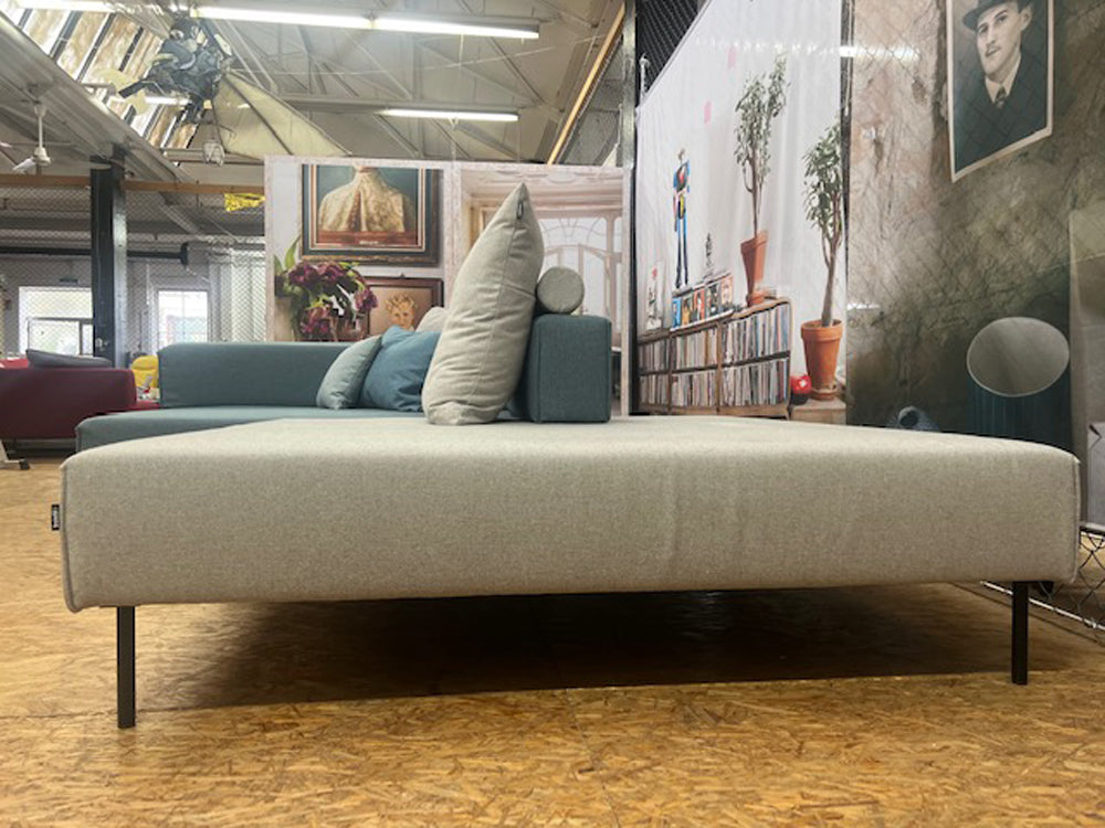 freistil - Sofa - freistil 135 - Stoff blau/weiß - sofort verfügbar