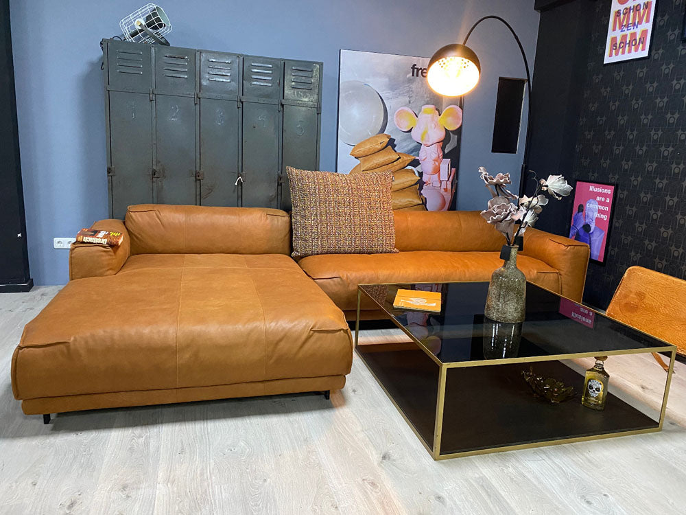 freistil - Sofa - freistil 136 - Leder cognac - sofort verfügbar