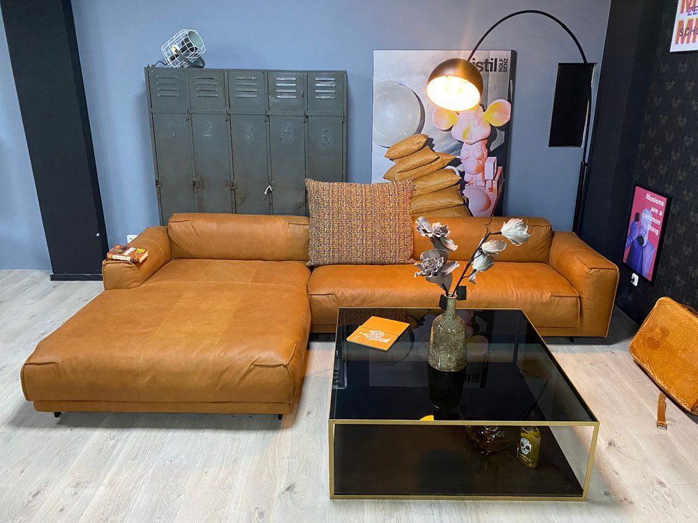 freistil - Sofa - freistil 136 - Leder cognac - sofort verfügbar