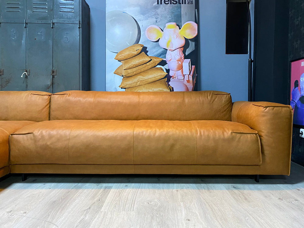 freistil - Sofa - freistil 136 - Leder cognac - sofort verfügbar