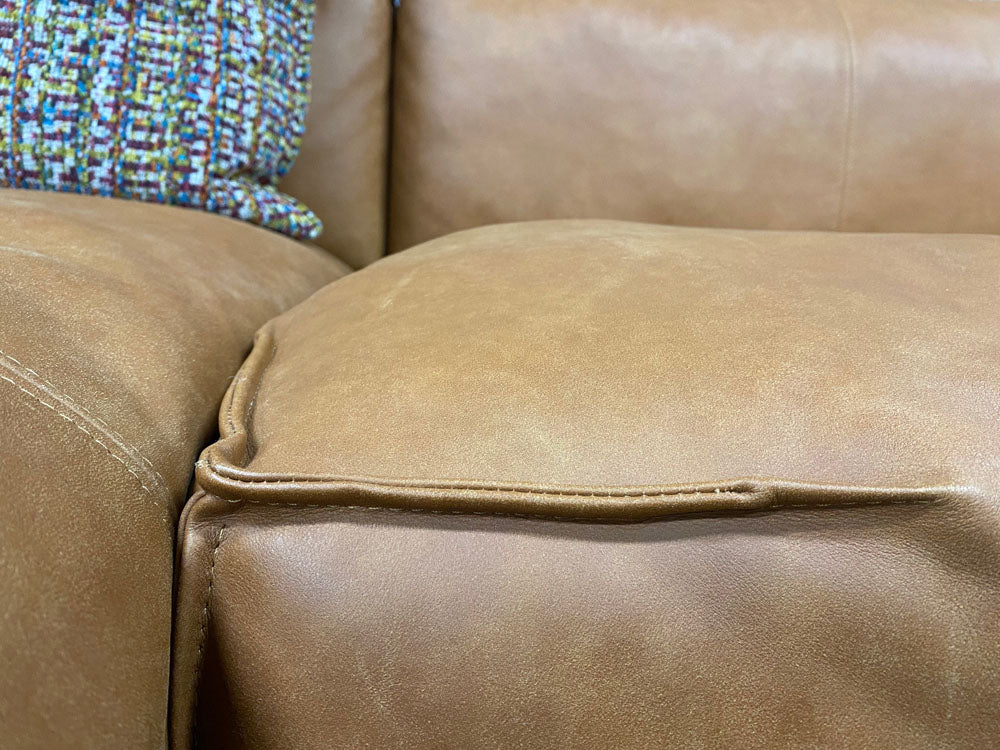freistil - Sofa - freistil 136 - Leder cognac - sofort verfügbar
