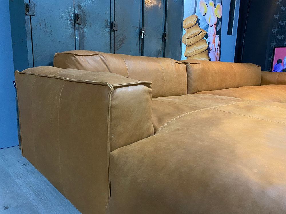 freistil - Sofa - freistil 136 - Leder cognac - sofort verfügbar