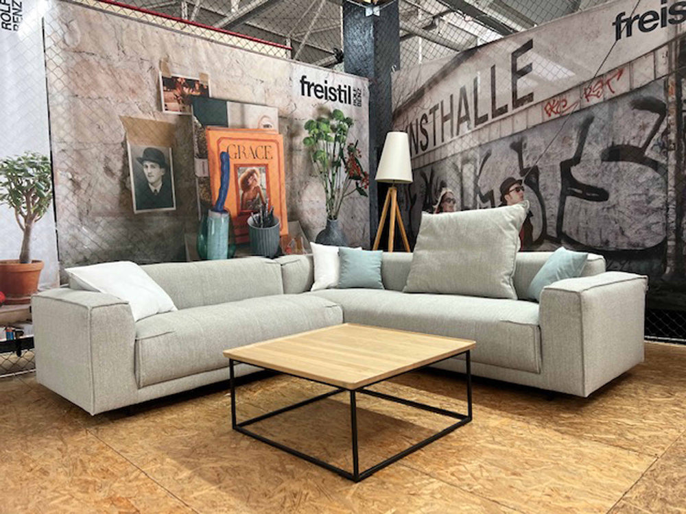 freistil - Sofa - freistil 136 - Stoff grau - konfigurierbar