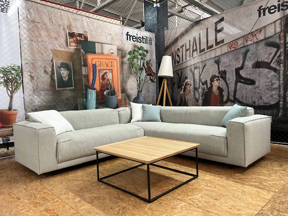 freistil - Sofa - freistil 136 - Stoff grau - konfigurierbar