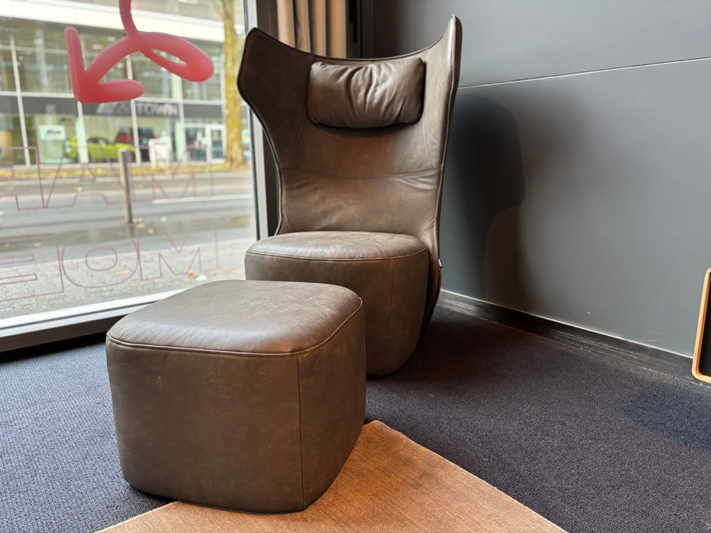 freistil - Sessel & Hocker - freistil 149 - Leder grau - sofort verfügbar