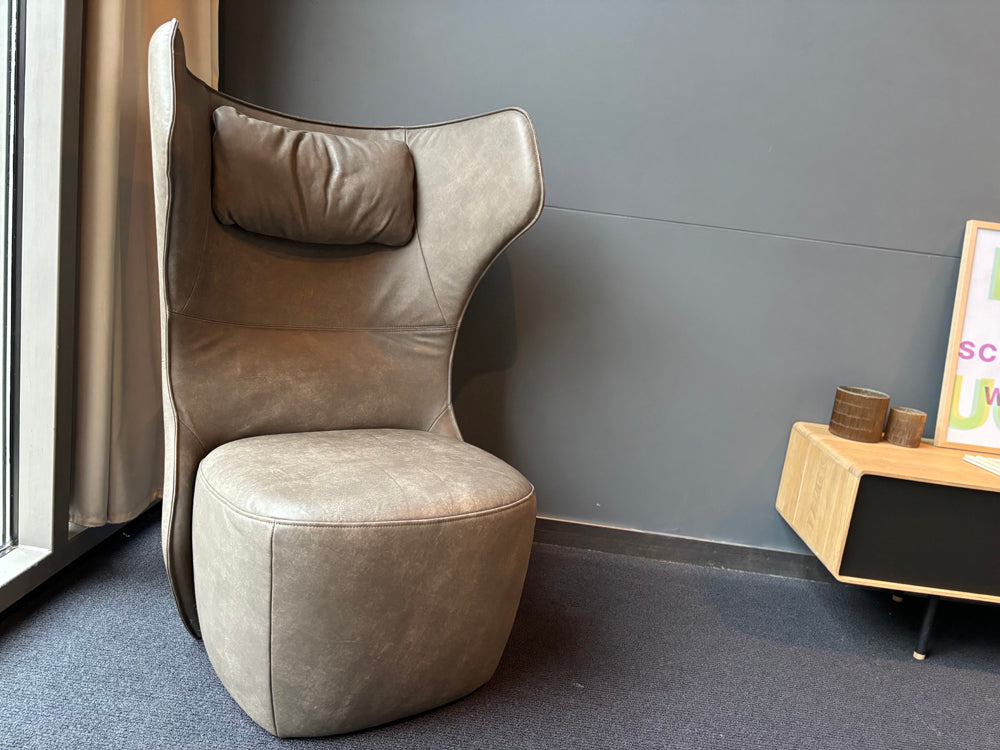 freistil - Sessel & Hocker - freistil 149 - Leder grau - sofort verfügbar