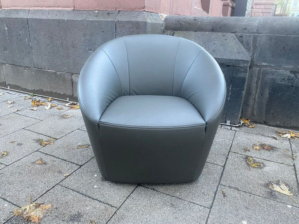 freistil - Sessel - freistil 178 - Leder grau - sofort verfügbar
