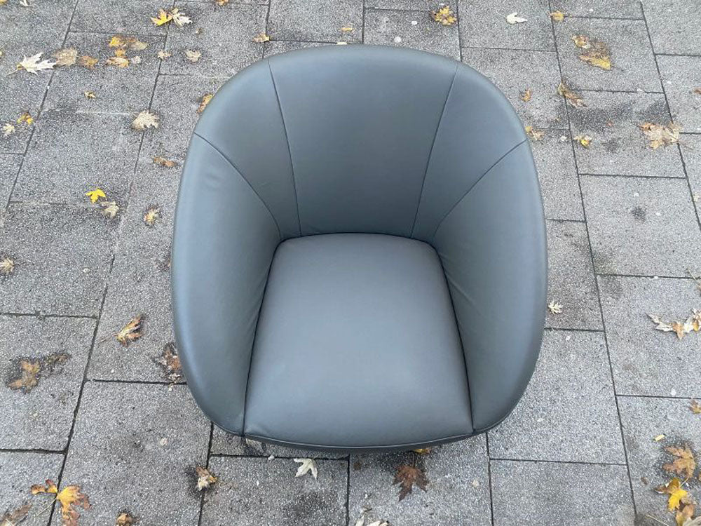 freistil - Sessel - freistil 178 - Leder grau - sofort verfügbar
