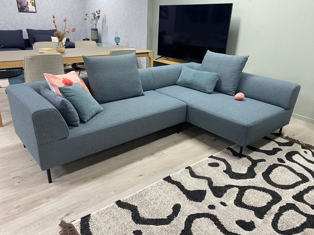 freistil - Sofa - freistil 185 - Stoff blau - sofort verfügbar