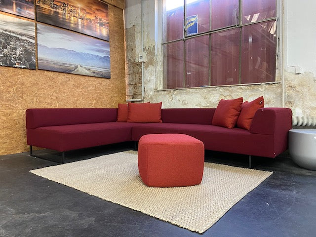 freistil - Sofa - freistil 185 - Stoff rot - sofort verfügbar