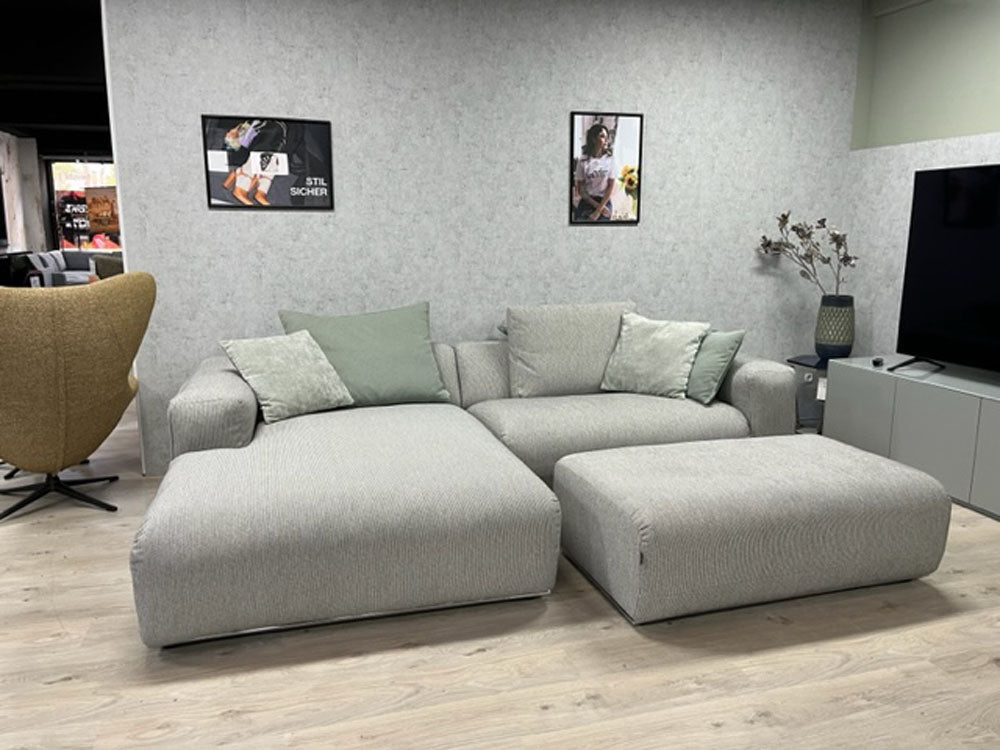 freistil - Sofa - freistil 187 - Stoff grau - konfigurierbar