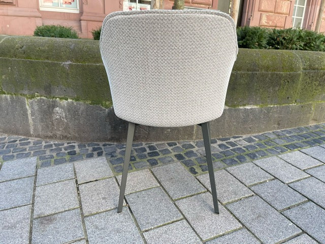 Mobliberica - Stuhl 4er-Set - Kedua - Stoff grau - sofort verfügbar