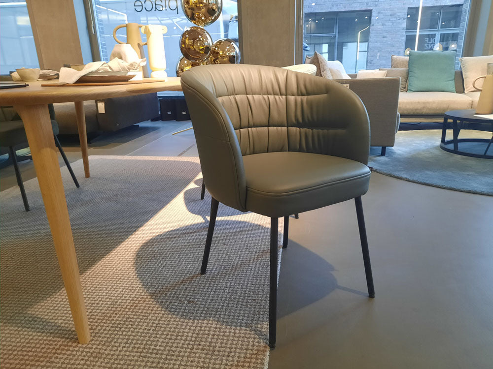 Rolf Benz - Stuhl - RB  690 NOA - Leder grün - konfigurierbar