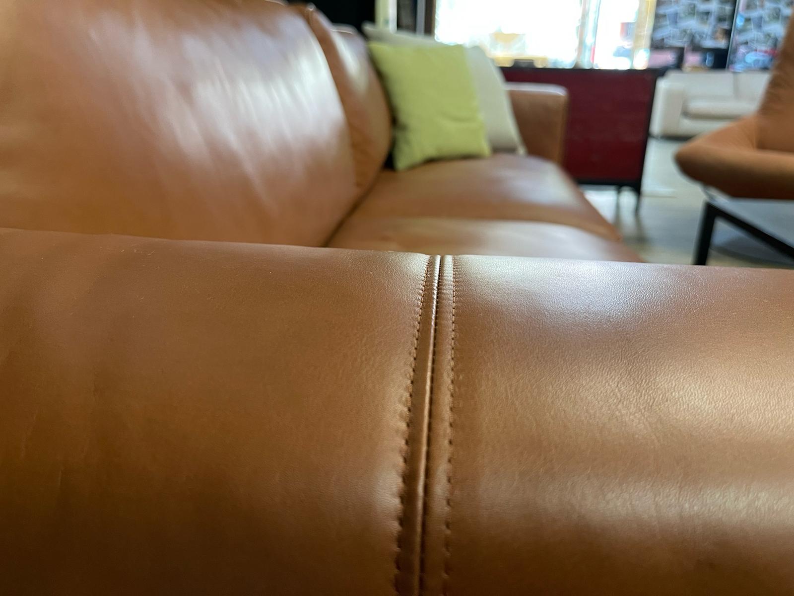 Rolf Benz - Sofa - RB 535 LIV - Leder braun  - sofort verfügbar