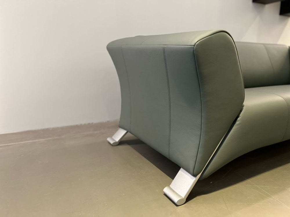 Rolf Benz - Sofa - RB 322 - Leder grün - konfigurierbar
