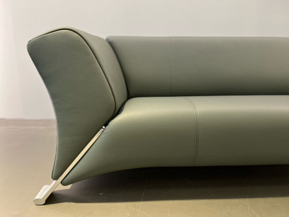 Rolf Benz - Sofa - RB 322 - Leder grün - konfigurierbar