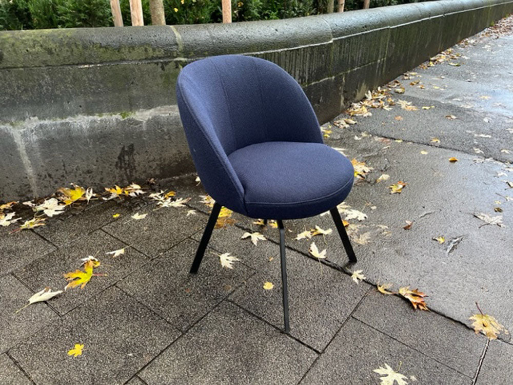 Rolf Benz - Sessel - RB 562  - Stoff blau - sofort verfügbar