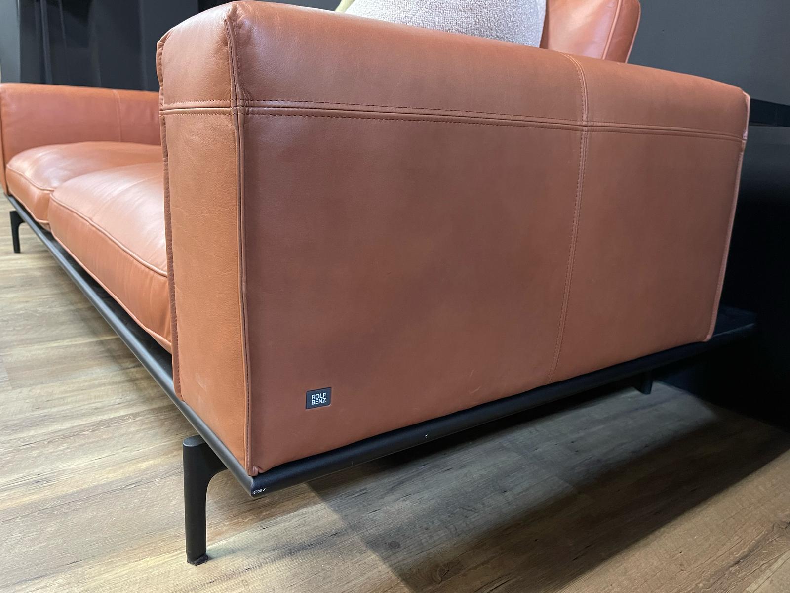 Rolf Benz - Sofa - RB 535 LIV - Leder braun  - sofort verfügbar