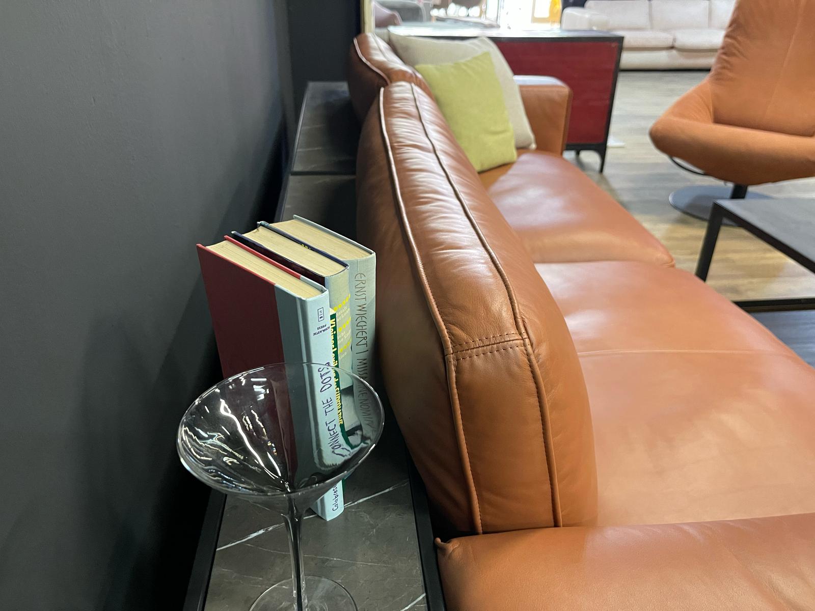 Rolf Benz - Sofa - RB 535 LIV - Leder braun  - sofort verfügbar