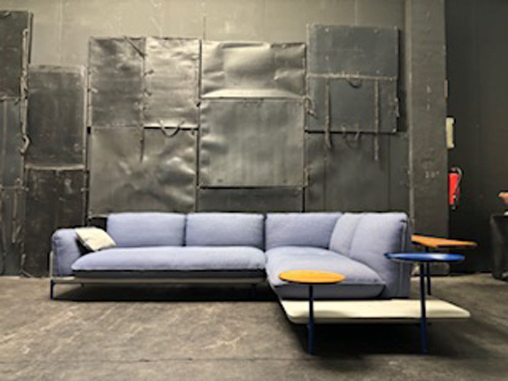 Rolf Benz - Sofa - RB Addit - Stoff blau - sofort verfügbar