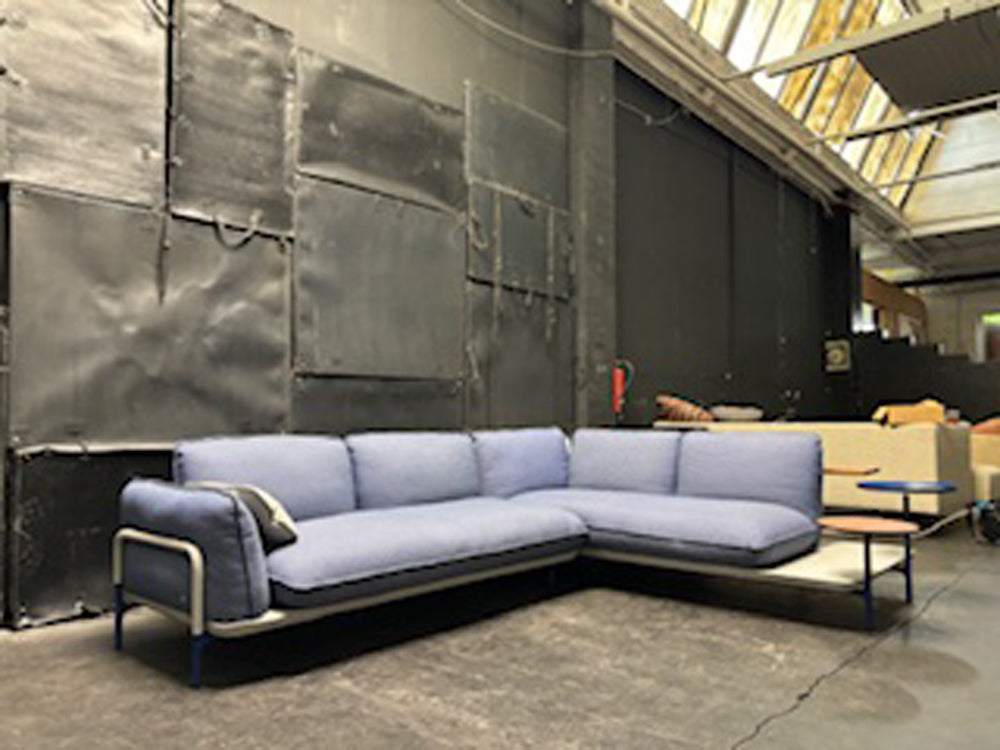Rolf Benz - Sofa - RB Addit - Stoff blau - sofort verfügbar