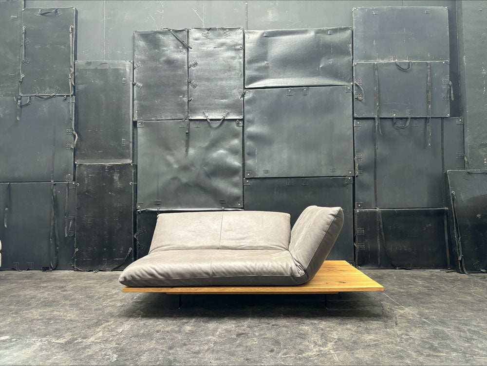 Bullfrog - Akito - Sofa - Leder Grau - sofort verfügbar