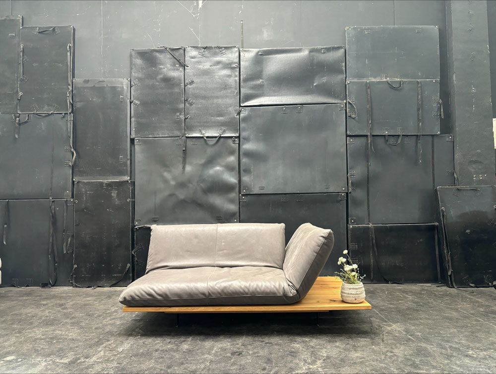 Bullfrog - Akito - Sofa - Leder Grau - sofort verfügbar