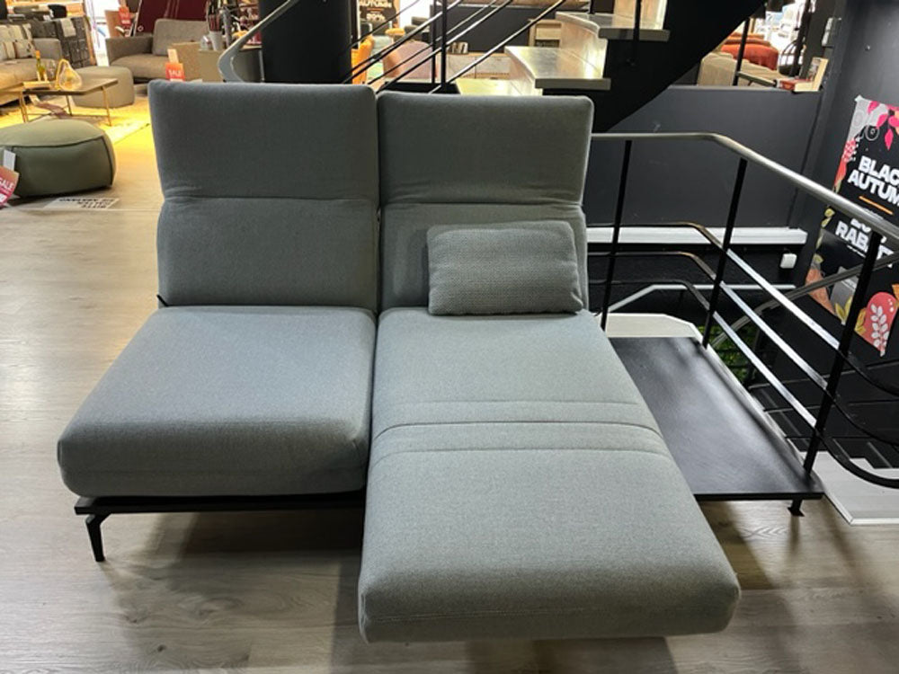 Rolf Benz - Sofa - RB 388 Aura - Stoff blau - sofort verfügbar