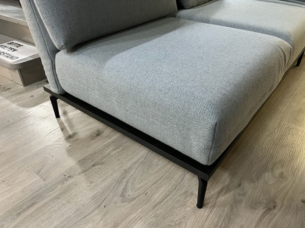 Rolf Benz - Sofa - RB 388 Aura - Stoff blau - sofort verfügbar