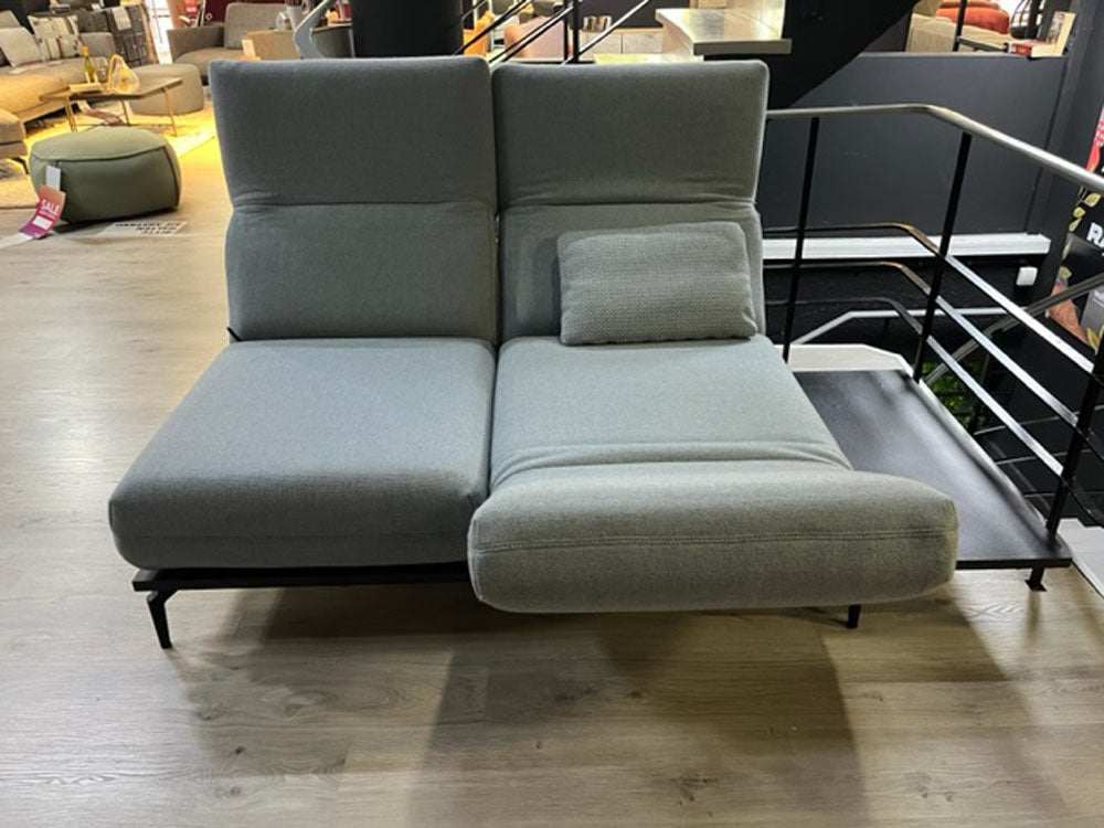Rolf Benz - Sofa - RB 388 Aura - Stoff blau - sofort verfügbar