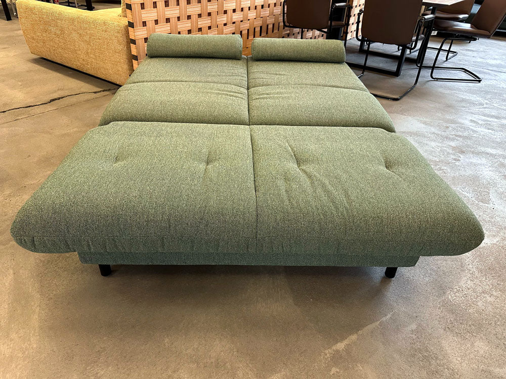 Brühl - Schlafsofa - Quint - Stoff grün - sofort verfügbar