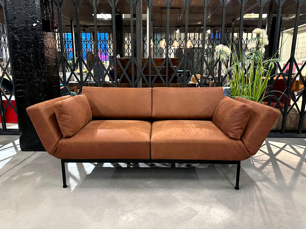 Brühl - Sofa - Roro spring - Leder braun - konfigurierbar