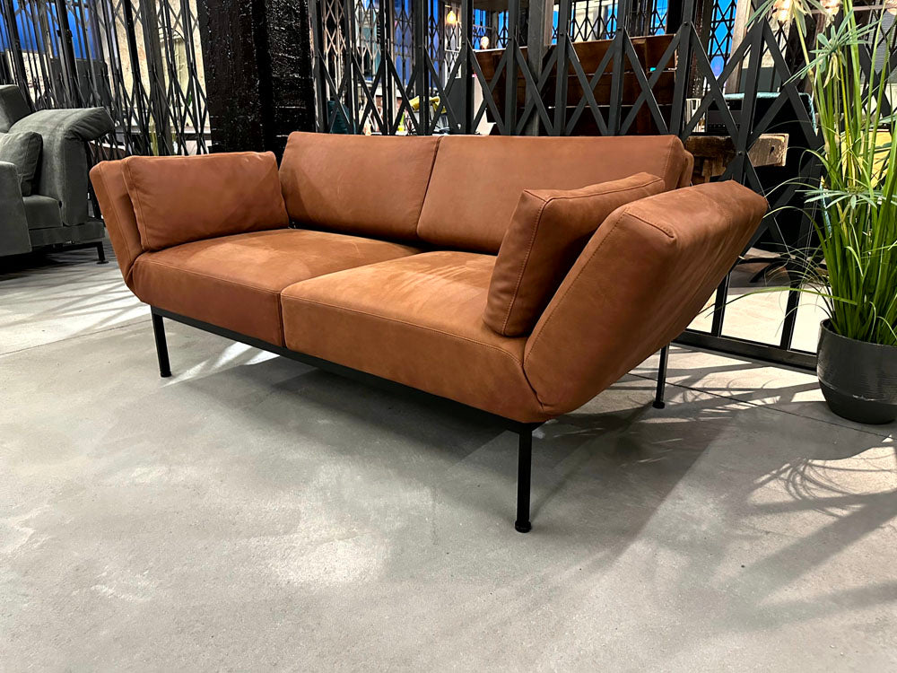 Brühl - Sofa - Roro spring - Leder braun - konfigurierbar