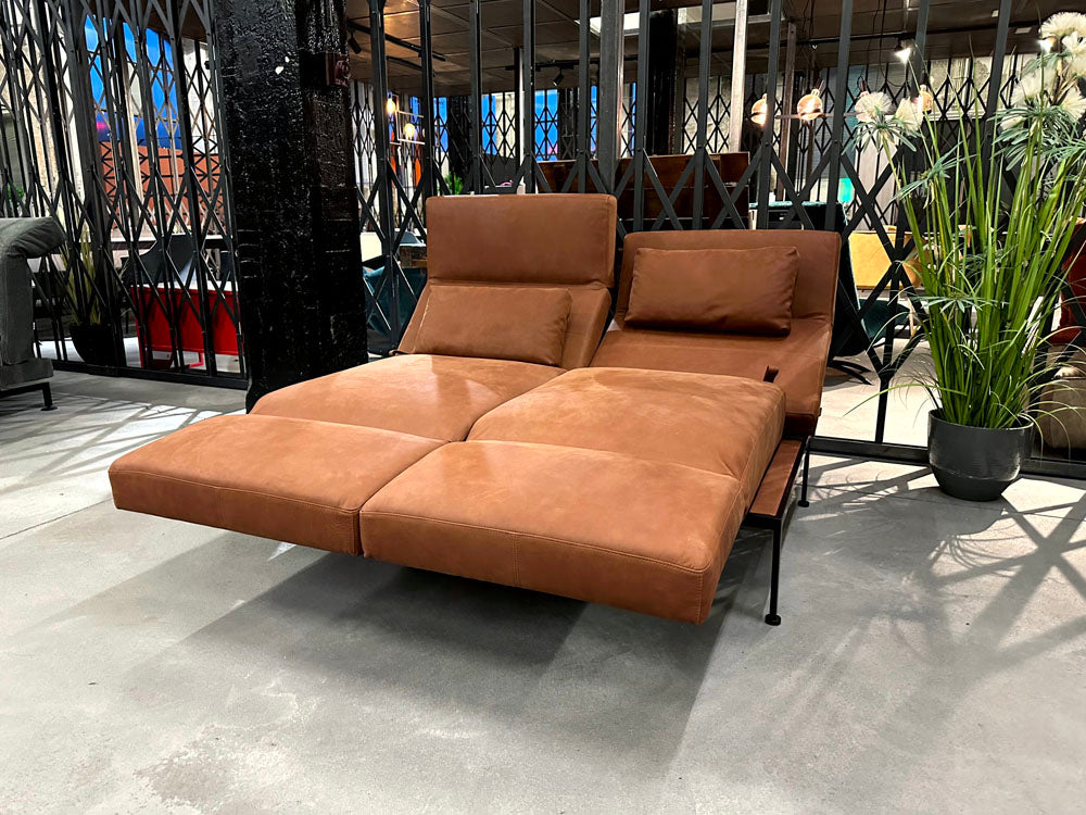 Brühl - Sofa - Roro spring - Leder braun - konfigurierbar