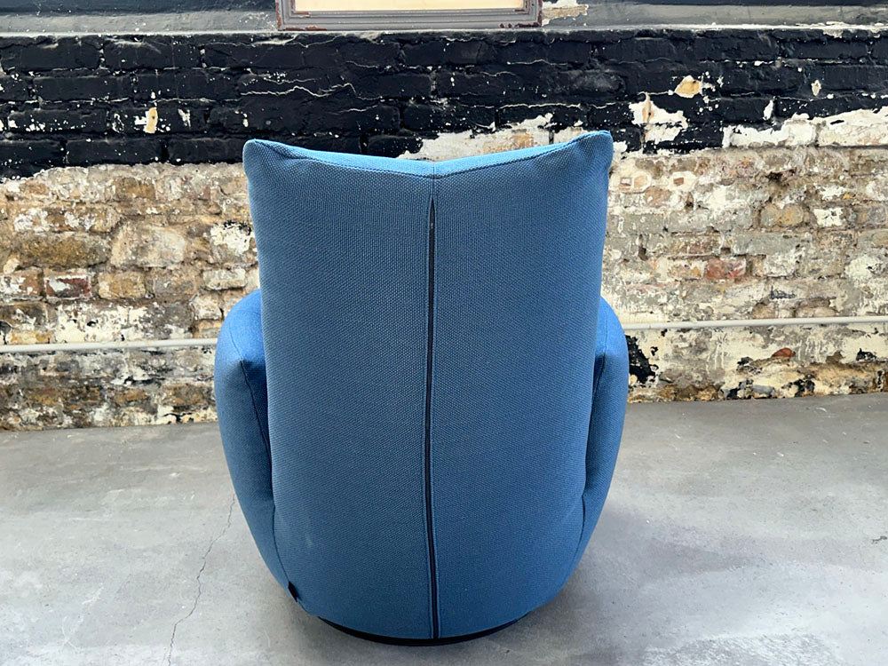 Bullfrog - Schaukelsessel + Hocker - 1008 Blobb - Stoff blau - konfigurierbar