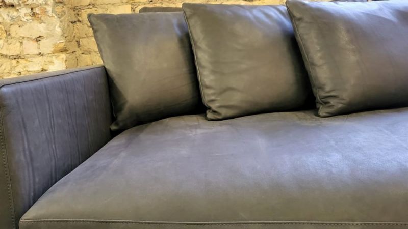 Tommy M - Sofa - Buster - Leder grau - sofort verfügbar
