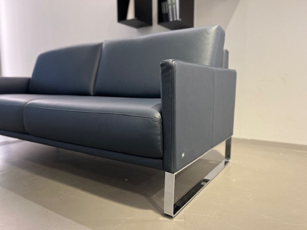 Rolf Benz - Sofa - RB Cara - Leder blau - konfigurierbar