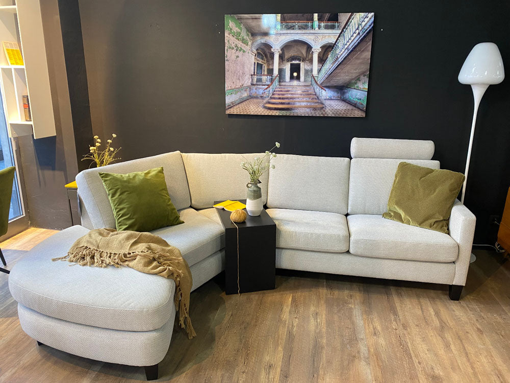 Furninova - Sofa - Coffee Day - Stoff grau - sofort verfügbar