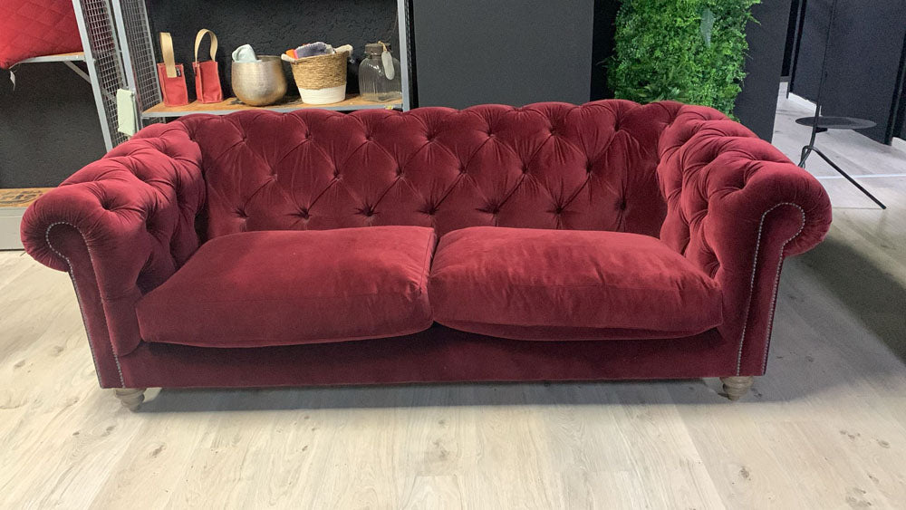 Tetrad - Sofa - Kensington - Stoff rot - sofort verfügbar