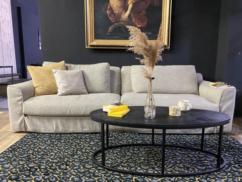 Furninova - Sofa - Grande Double Day - Stoff taupe - sofort verfügbar