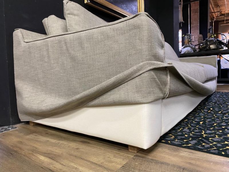 Furninova - Sofa - Grande Double Day - Stoff taupe - sofort verfügbar